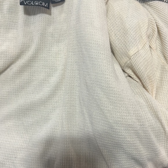 Volcom jacket size M square ivory and grey lining with cap - Picture 13 of 13